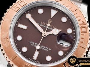 ROLYM133 - YachtMaster 116623 40mm Wrapped RGSS Brown BP A3135 - 10.jpg